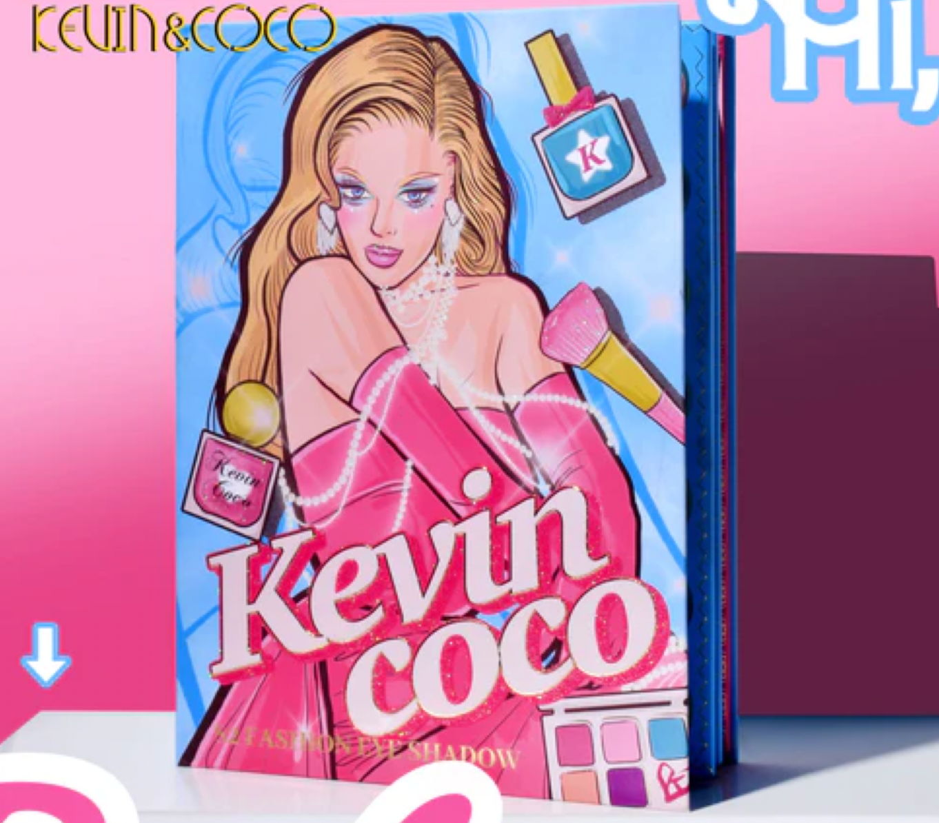 Paleta de sombras de ojos de KEVIN & COCO Barbie Dreams 82 colores
