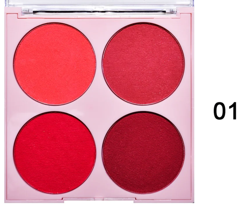 Paleta de colorete en crema Leah de Muse de 4 colores