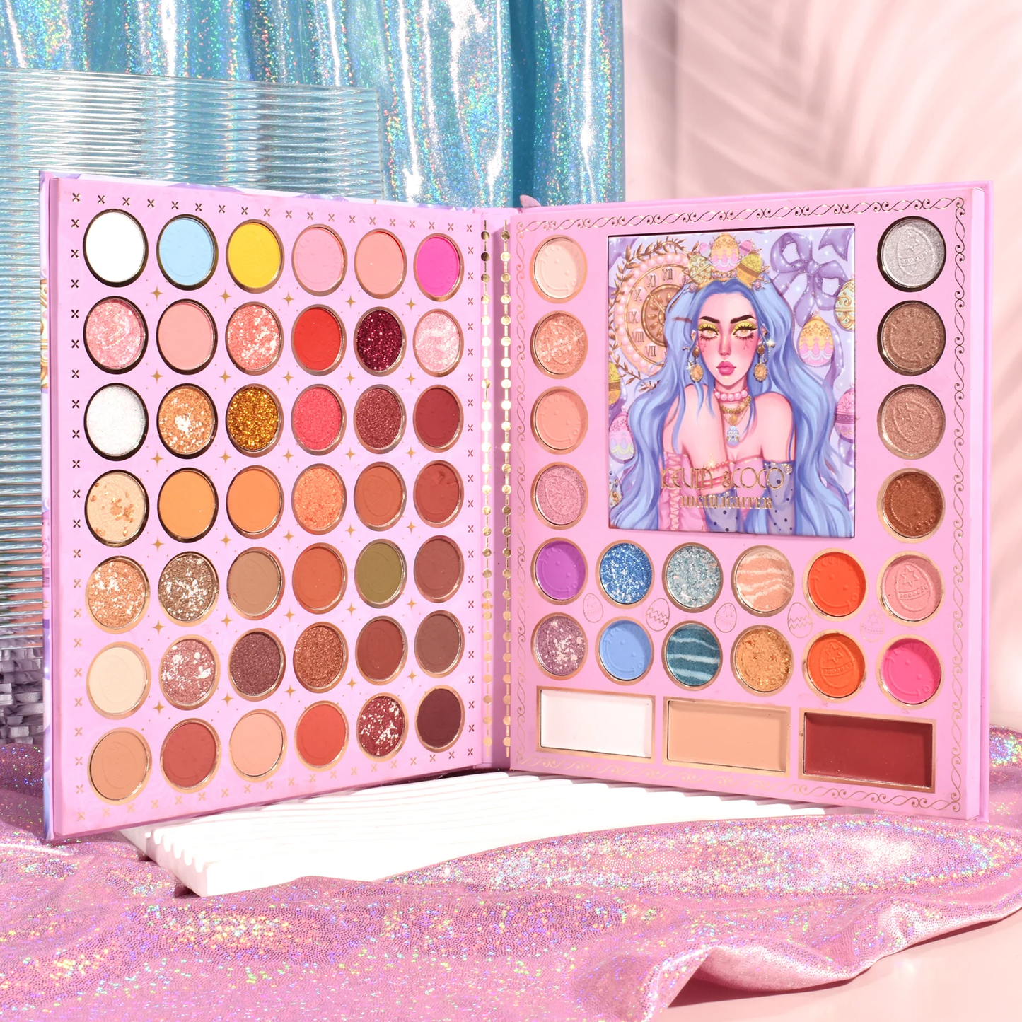 Paleta de sombras de ojos e iluminadores Celestial Dreams de 69 colores