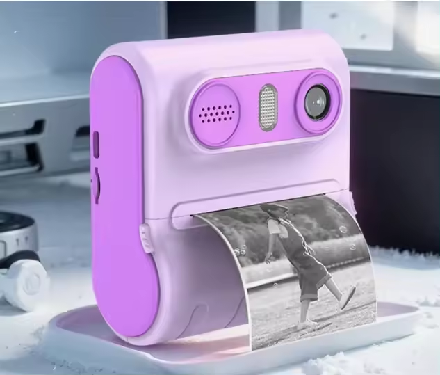 Cámara Digital de impresión instantánea de Doble Lente de MP para niños.