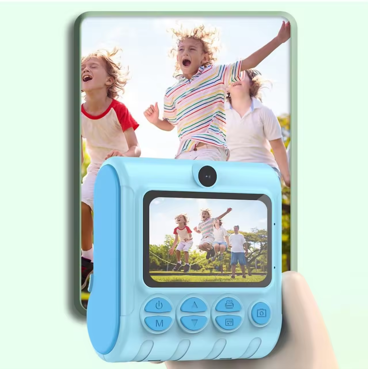 Cámara Digital de impresión instantánea de Doble Lente de MP para niños.