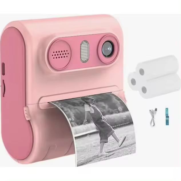 Cámara Digital de impresión instantánea de Doble Lente de MP para niños.