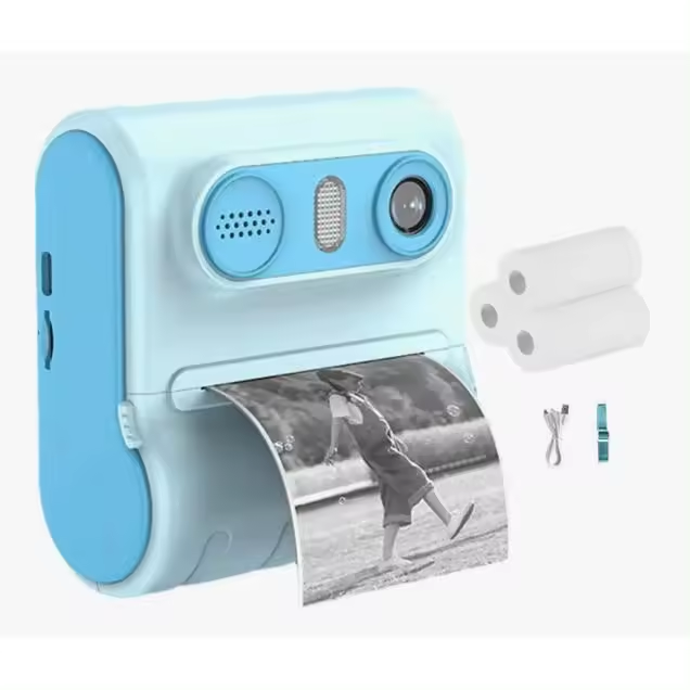 Cámara Digital de impresión instantánea de Doble Lente de MP para niños.
