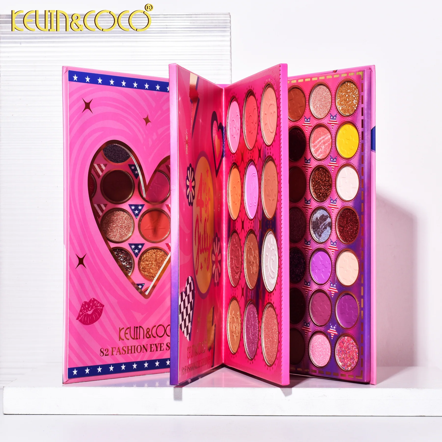Paleta de sombras de ojos de 82 colores KEVIN & COCO Raibbit Girl