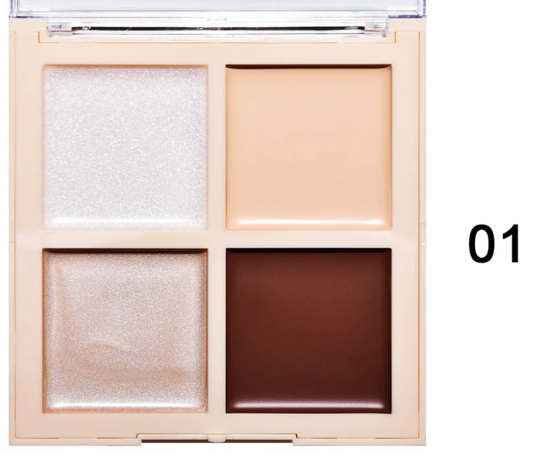 Paleta de contorno en crema Leah de Muse de 4 colores