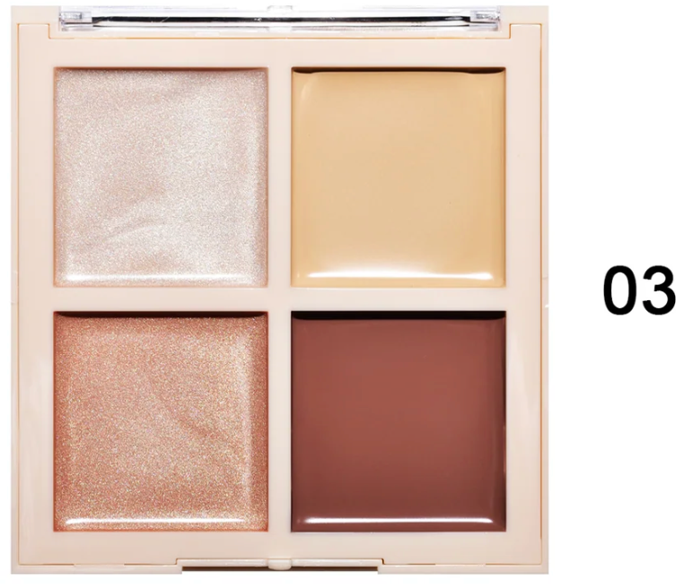 Paleta de contorno en crema Leah de Muse de 4 colores