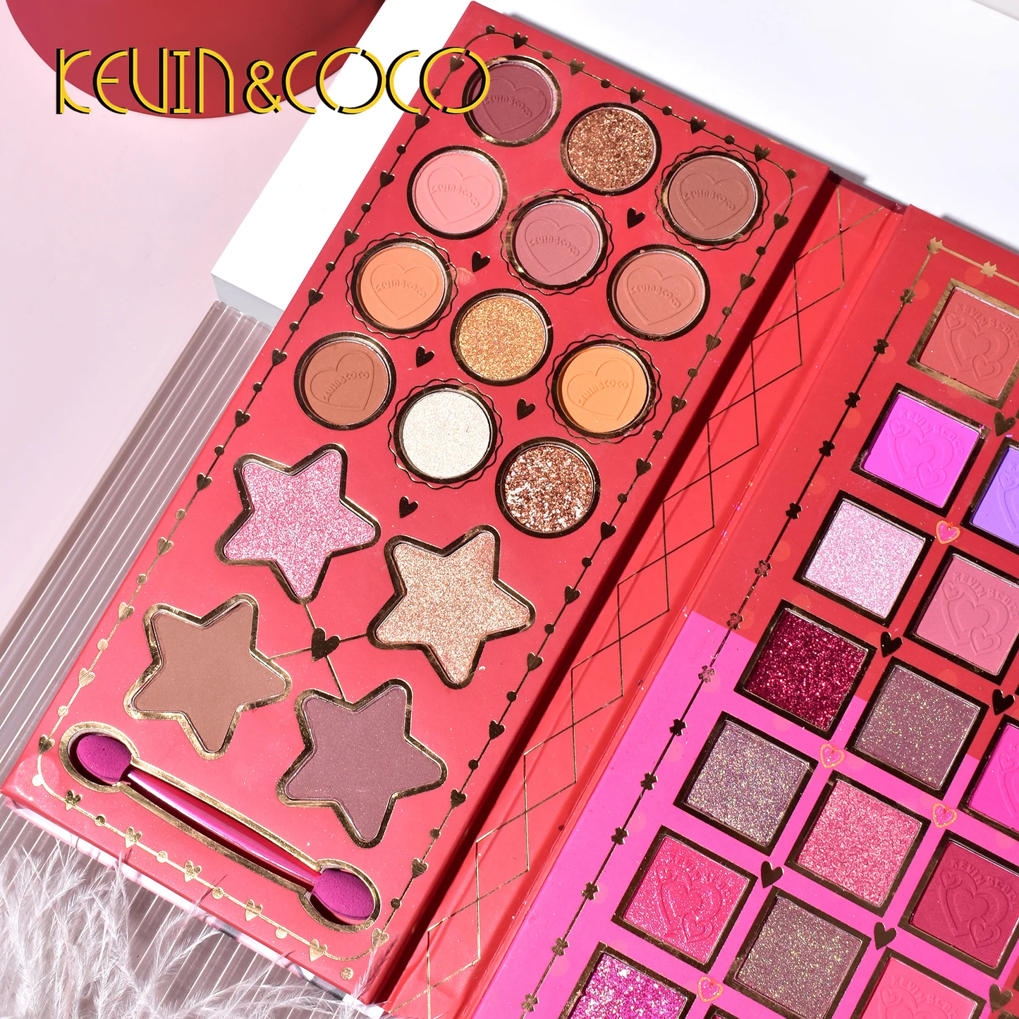 Paleta de sombras de ojos KEVIN & COCO Bunny Dreams de 74 colores