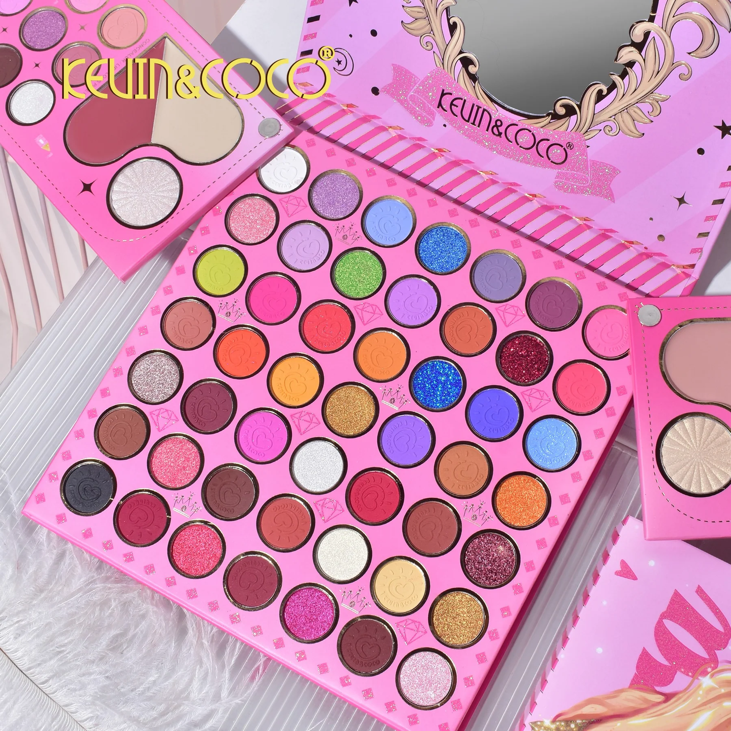 Paleta de sombras de ojos KEVIN & COCO Princess Arora de 79 colores