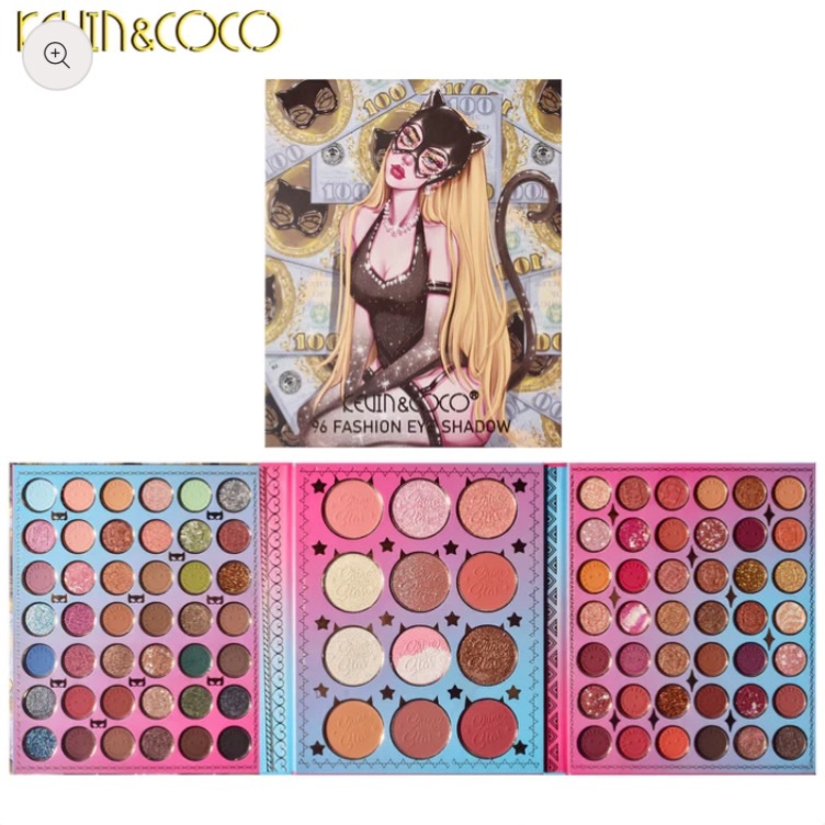 Paleta de sombras de ojos Kevin&Coco 96 Color Dollar Catwoman Eyeshadow Palette