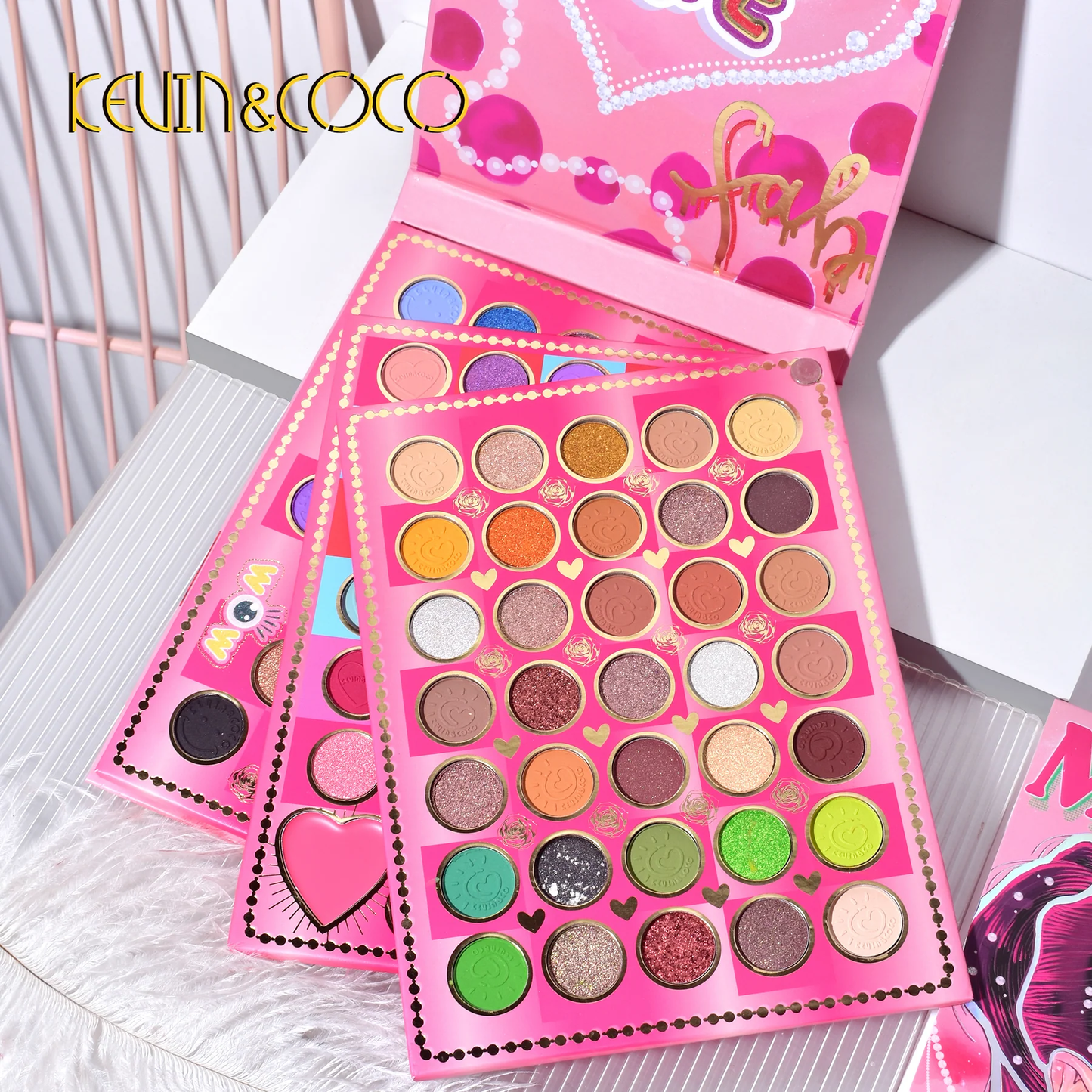 Paleta de maquillaje KEVIN & COCO Mean Girl de 97 colores