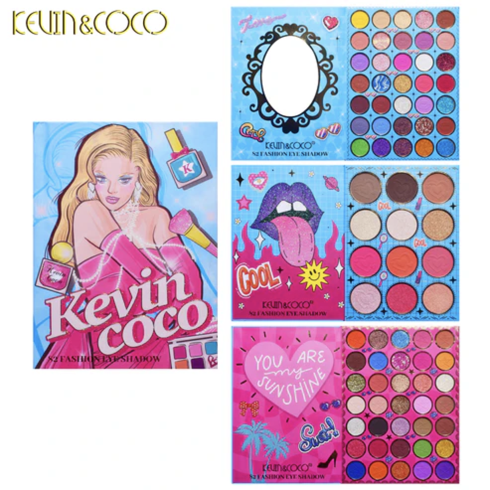 Paleta de sombras de ojos de KEVIN & COCO Barbie Dreams 82 colores