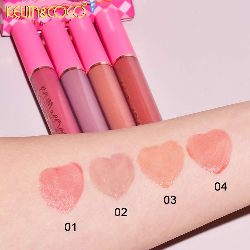 Set de 4 labiales de Kevin & COCO