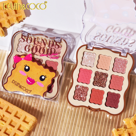 Paleta de sombras de ojos Sweet Cookie de 9 colores