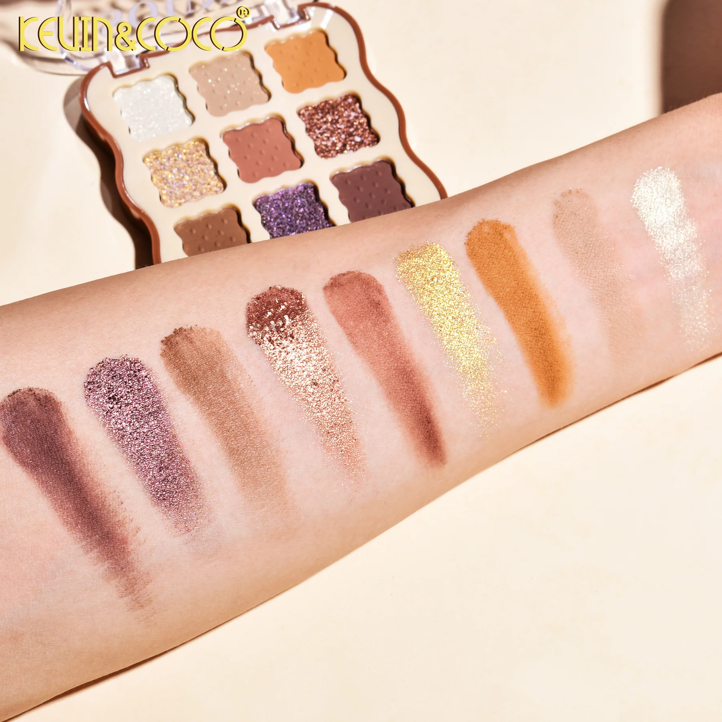 Paleta de sombras de ojos Sweet Cookie de 9 colores