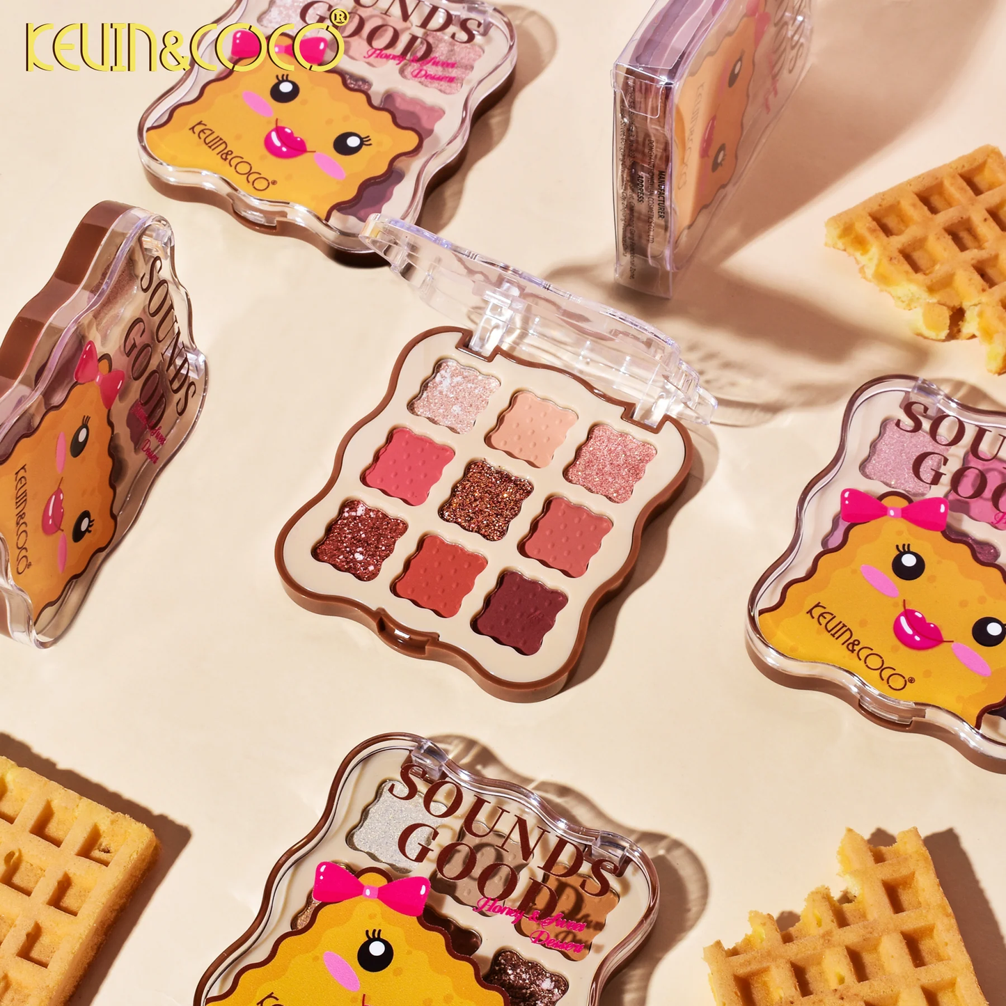 Paleta de sombras de ojos Sweet Cookie de 9 colores