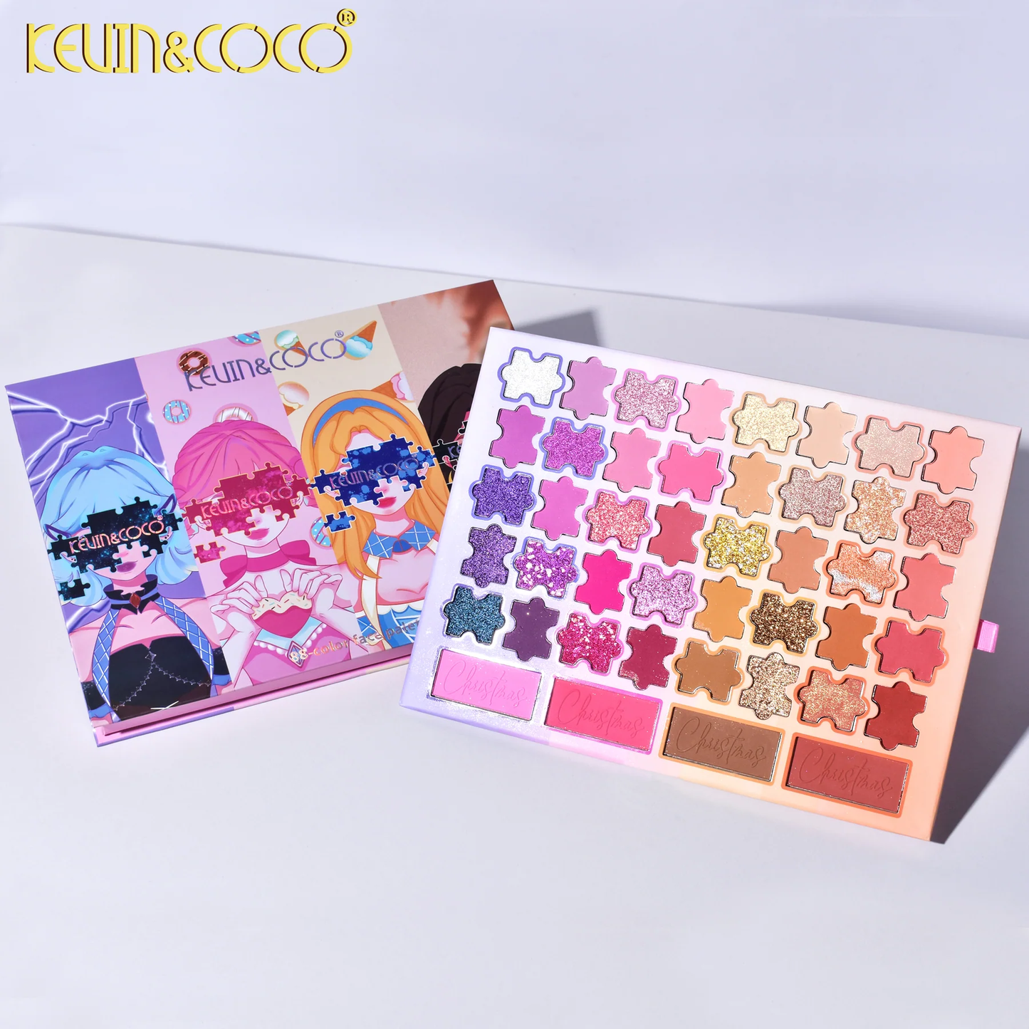 Paleta de sombras KEVIN&COCO de ojos Puzzle Sis de 88 colores