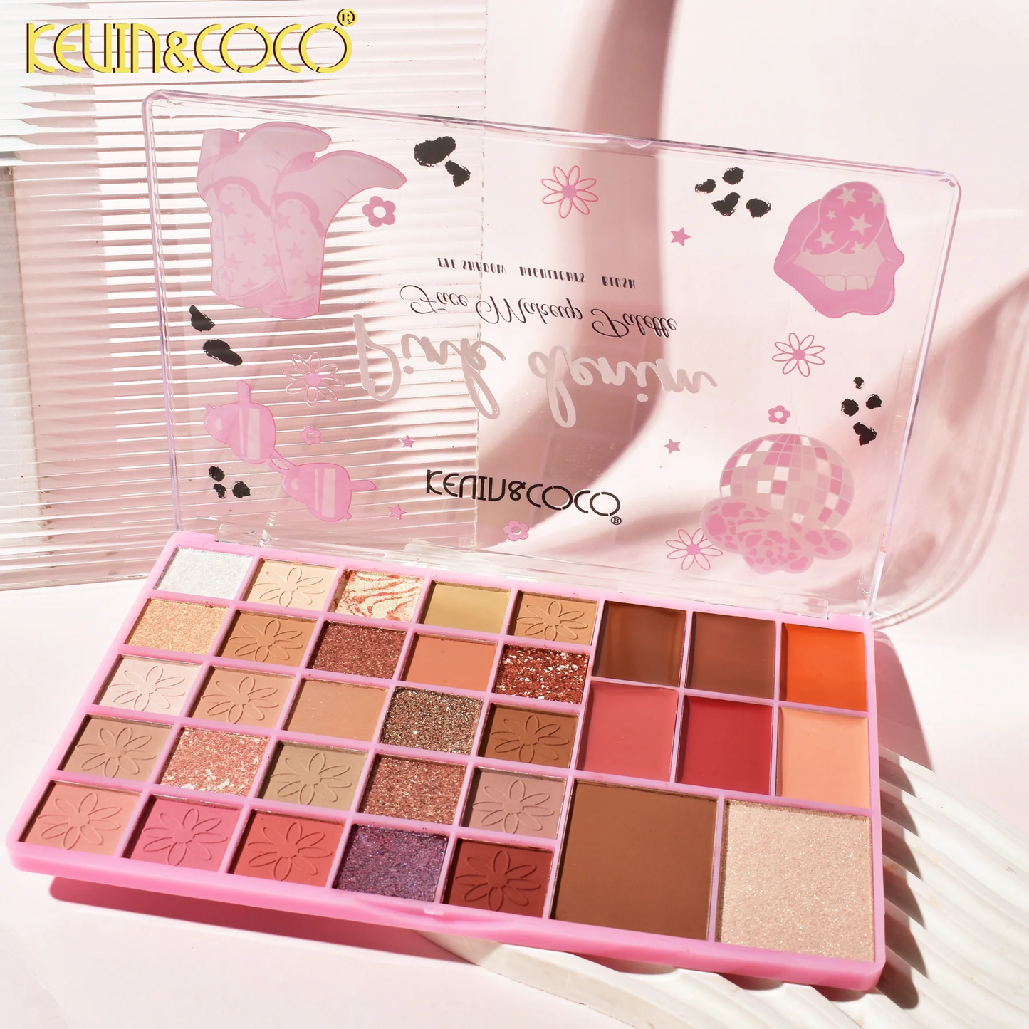 Paleta de sombras de ojos vaqueras chic de 33 colores