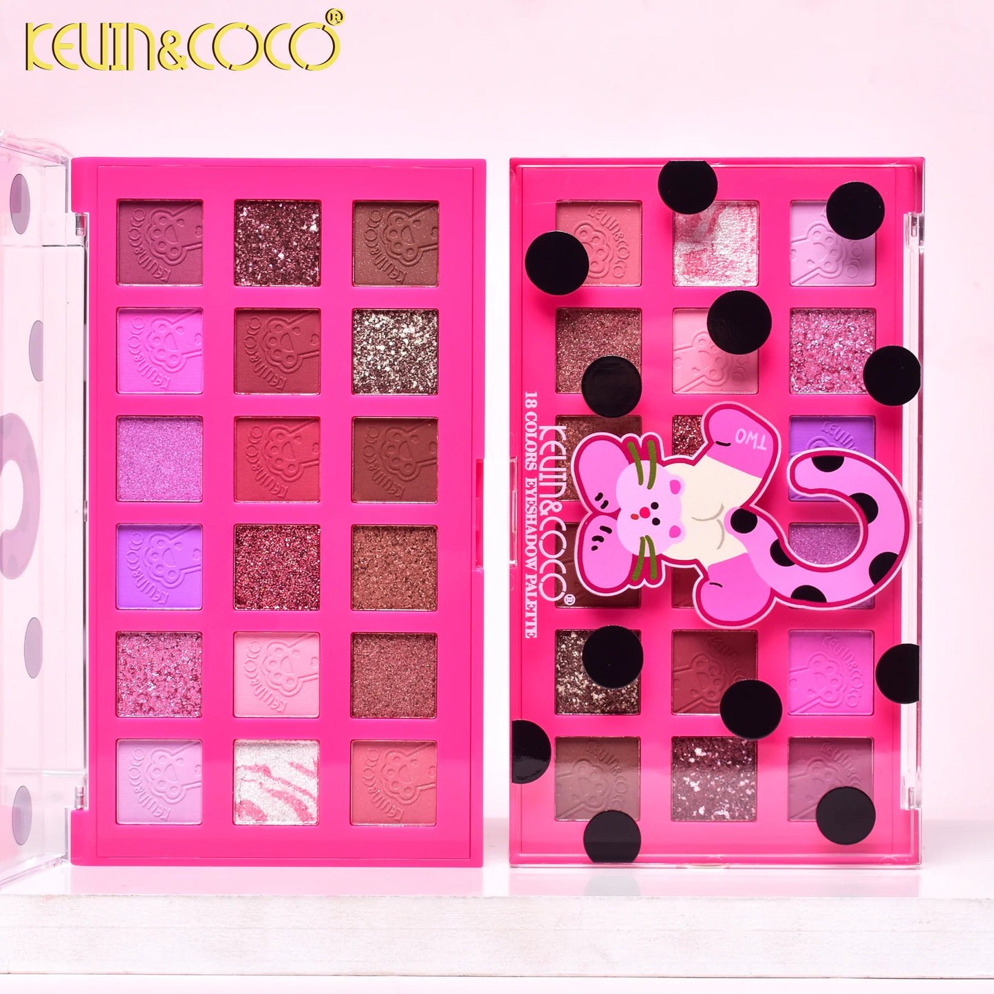 Paleta de sombras de ojos de 18 colores Spotty Kitty