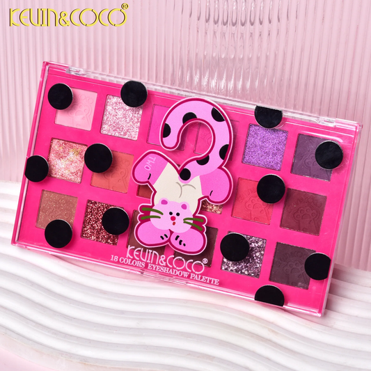 Paleta de sombras de ojos de 18 colores Spotty Kitty