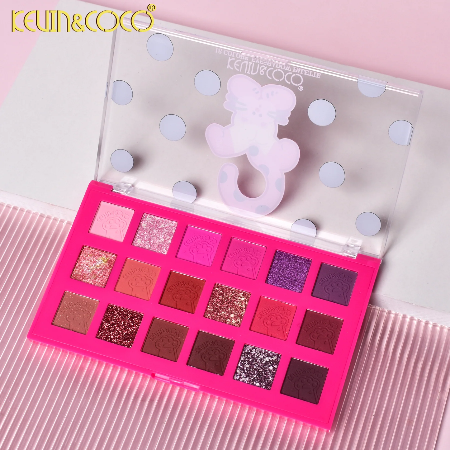 Paleta de sombras de ojos de 18 colores Spotty Kitty